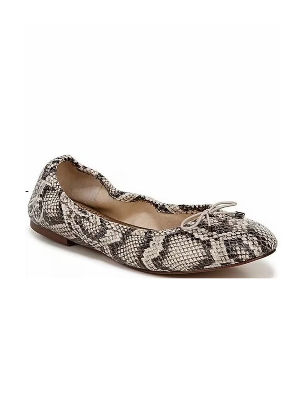 Sam Edelman Felicia Snake Print Leather  Ballet Flats, Size 7.5, New in Box